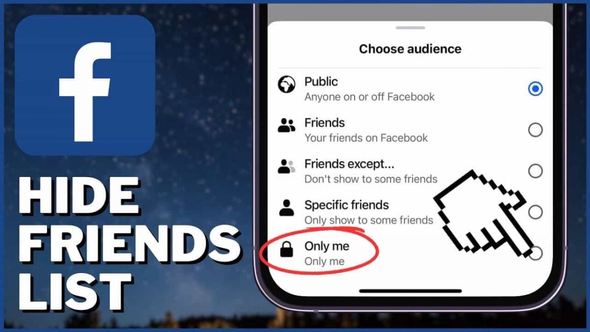 Hide Connections on Facebook