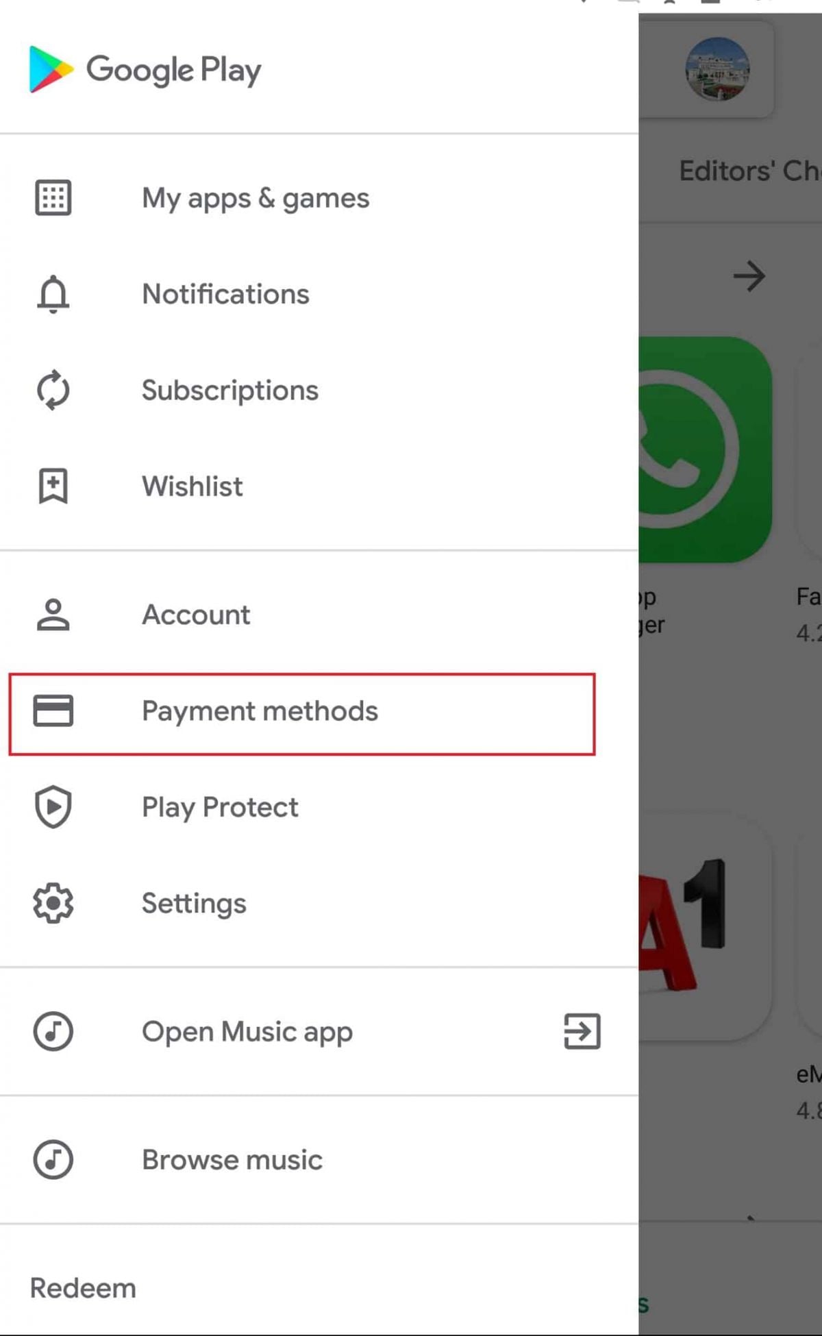 Make and Manage Payment in Play Store
