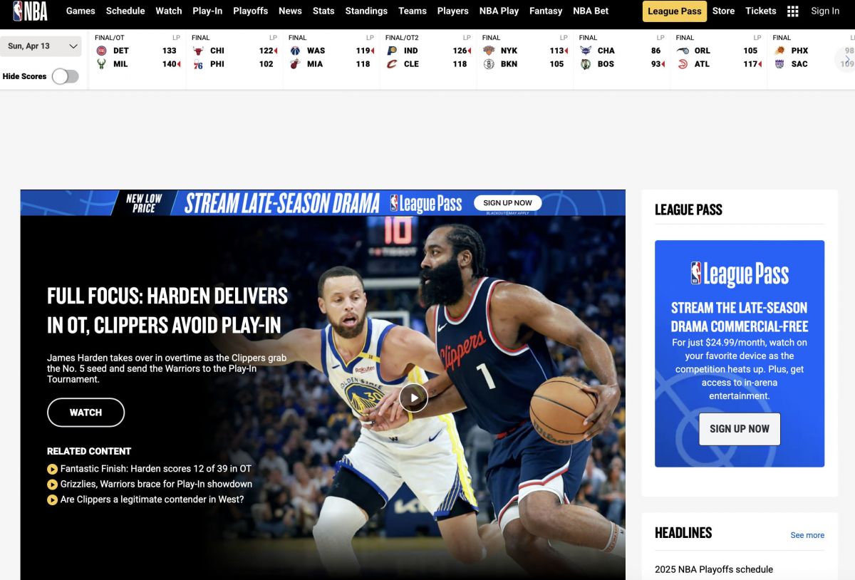 Seamless Updates for NBA Everywhere
